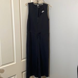 Nike wide leg cropped sleeveless jumpsuit